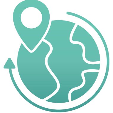 konum pin simgesi vektör illüstrasyonu