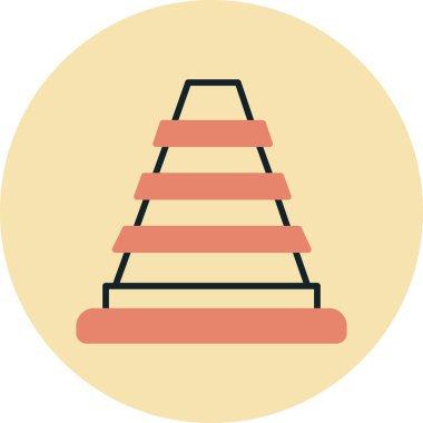 Yılbaşı ağacı. Basit resimleme