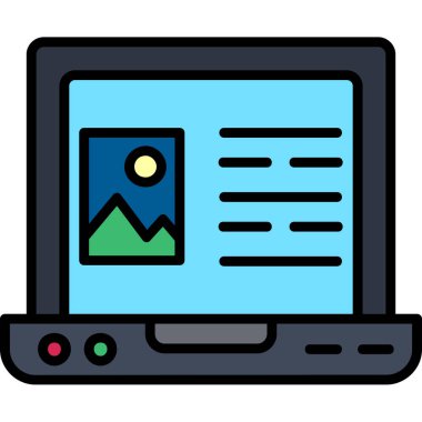 blog web simgesi, vektör çizim