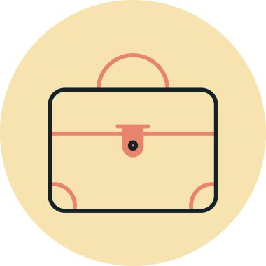 evrak çantası ikonu vektör illüstrasyonu