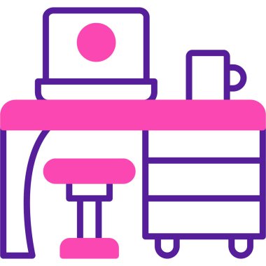 Masa simgesi, vektör illüstrasyonu