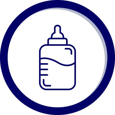 Şişe simgesinin vektör illüstrasyonu