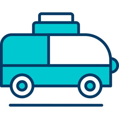 Kolayca değiştirebilen veya düzenleyebilen van vektör simgesi