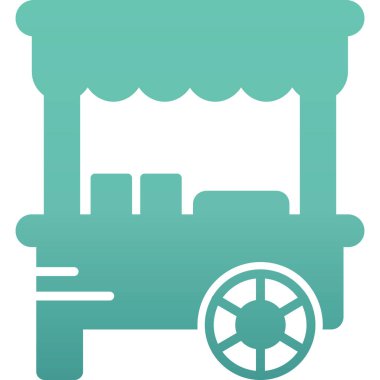 Bir kamyon simgesinin vektör çizimi