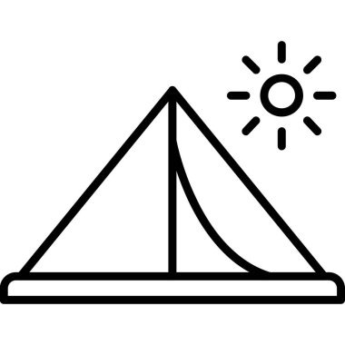 Güneş Simgesi Vektör illüstrasyonu