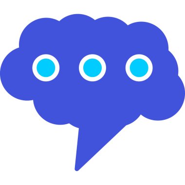 konuşma balonu simgesi, vektör illüstrasyonu