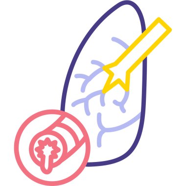 Beyin. Web simgesi basit illüstrasyon