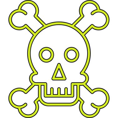 kafatası simgesi modada izole edilmiş arkaplan