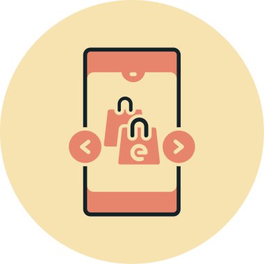 mobil simge, vektör illüstrasyonu, tasarım