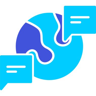 Konuş. Web simgesi basit illüstrasyon