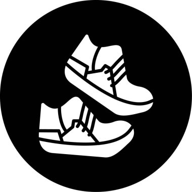 vector illustration of modern shoes icon