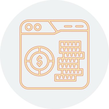 Modern simgenin vektör illüstrasyonu