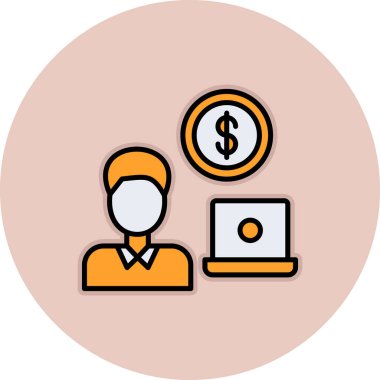 dizüstü bilgisayar vektör çizgisi simgesi