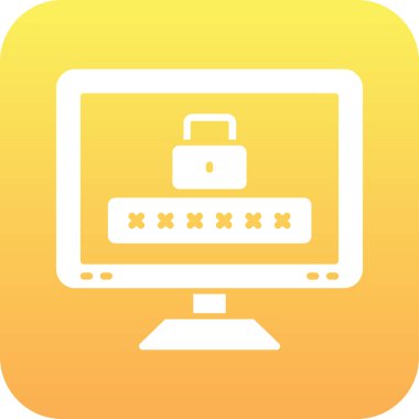 düz biçimli bilgisayar giriş simgesi