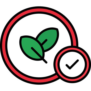 Saatli bir yaprağın vektör çizimi