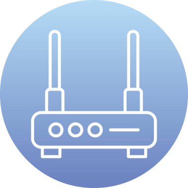 Kablosuz. Web simgesi vektör illüstrasyonu