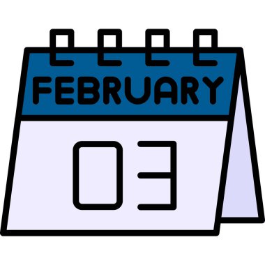 12 Şubat takvim simgesi