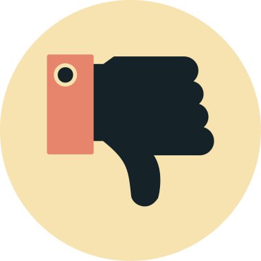 başparmak aşağı vektör çizimi