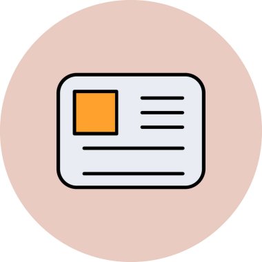 Web arayüzü simgesi, web sayfasının illüstrasyonu