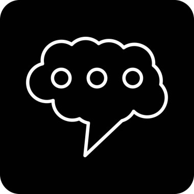 konuşma balonu simgesi, vektör illüstrasyonu