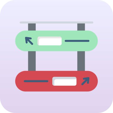 tren web simgesi basit illüstrasyon