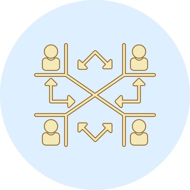 İnsan simgesinin vektör illüstrasyonu