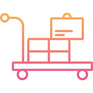 Tramvay Simgesinin vektör çizimi