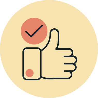 Simge vektör illüstrasyonunu parmakla