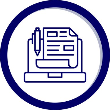 Modern simgenin vektör illüstrasyonu