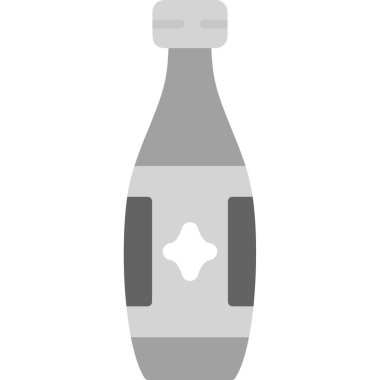 Moda tasarımında vektör şişe simgesi