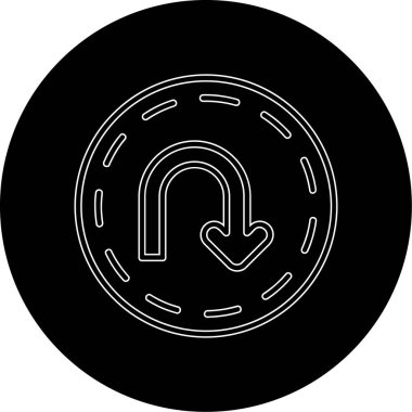 Çemberin bir simgesinin vektör illüstrasyonu