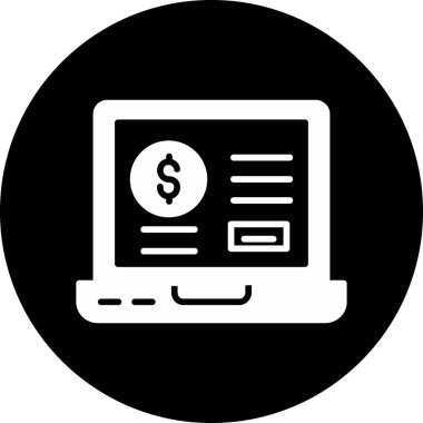 İş ve finans simgesinin vektör illüstrasyonu