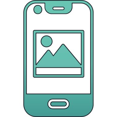 Kamp çadırlı akıllı telefon.