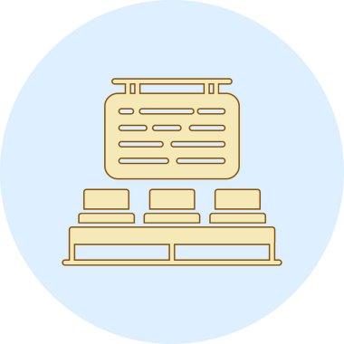 Modern eğitim ikonunun vektör illüstrasyonu