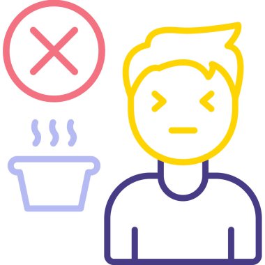 Adamım. Web simgesi basit illüstrasyon