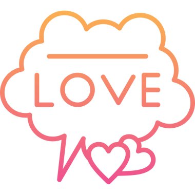 Aşk vektörü illüstrasyonlu kalp