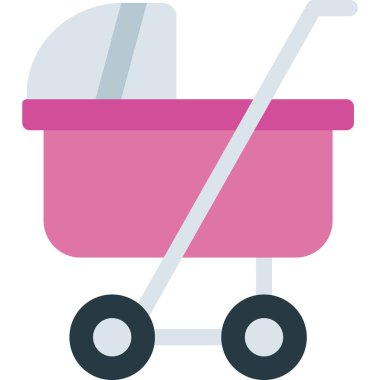 El arabası. Web simgesi basit illüstrasyon