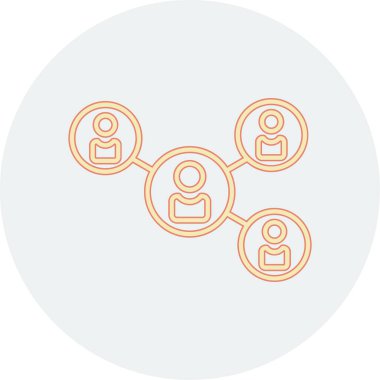 Sosyal medya. Basit illüstrasyon