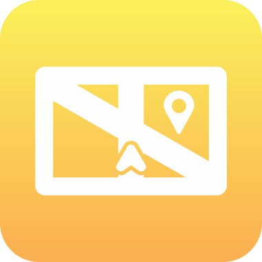 Bir simge ile izole edilmiş bir harita simgesinin gösterilmesiName