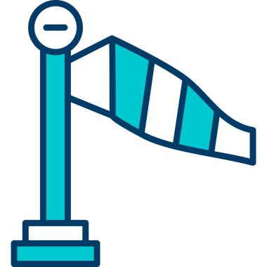 Rüzgar Değirmeni. Basit illüstrasyon