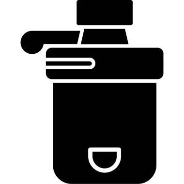 Şişe simgesi. Web için sprey vektör simgelerinin basit çizimi