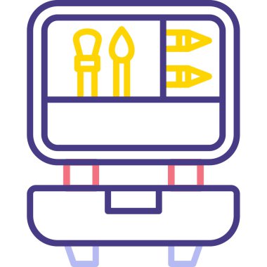 Otobüs. Web simgesi basit illüstrasyon