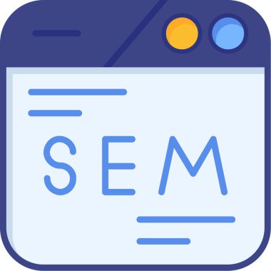 Seo simgesinin vektör illüstrasyonu