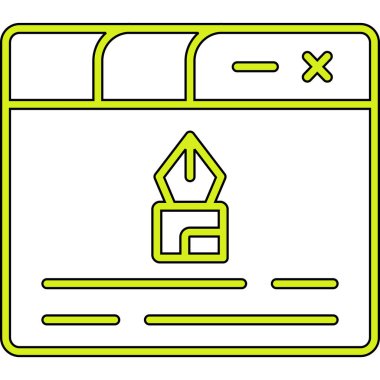 Modern simgenin vektör illüstrasyonu