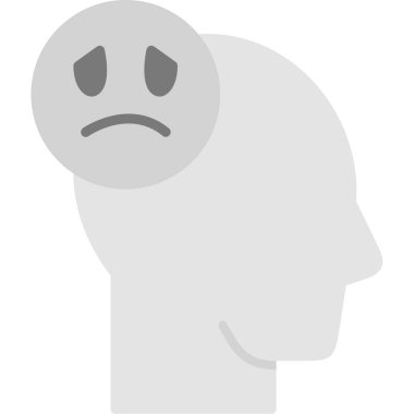 üzgün yüz simgesi, basit biçim