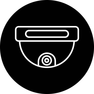 Bir kamera simgesinin vektör illüstrasyonu