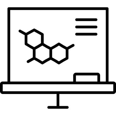 bilgisayar ve web simgesi. vektör illüstrasyonu