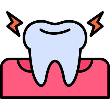 diş simgesi, vektör modern tasarım illüstrasyonu