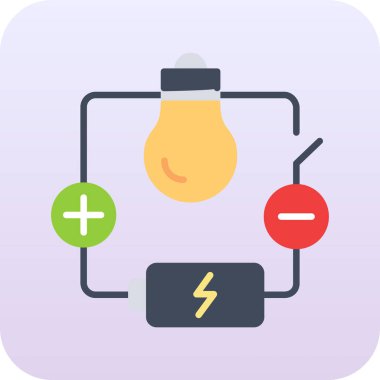 Enerji simgesinin vektör illüstrasyonu