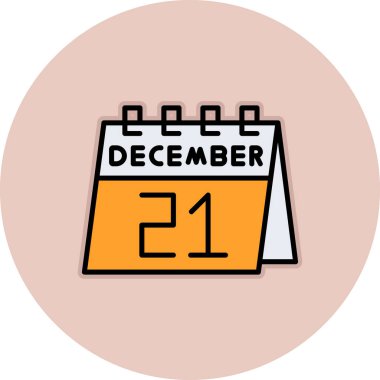 Takvim simgesi tasarımı, vektör illüstrasyonu